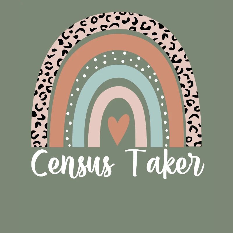 Census Taker Rainbow Leopard Funny Census Taker