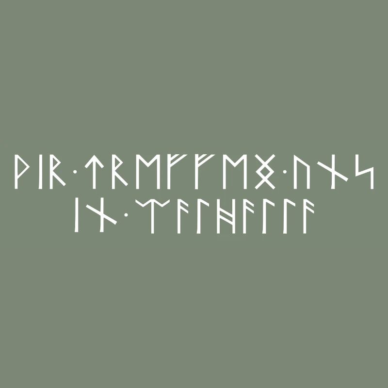 We meet in Valhalla Runic Script Teutons