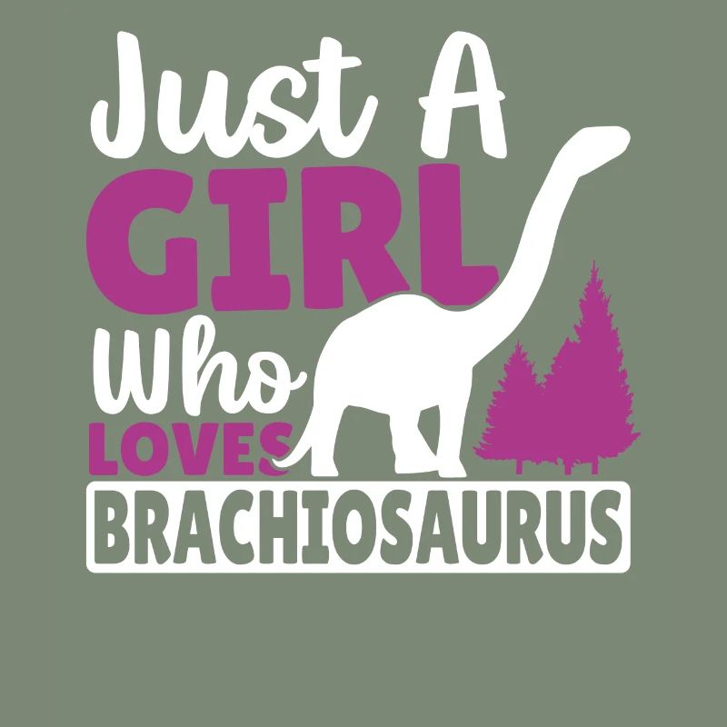 Nur ein Mädchen, das Brachiosaurus liebt