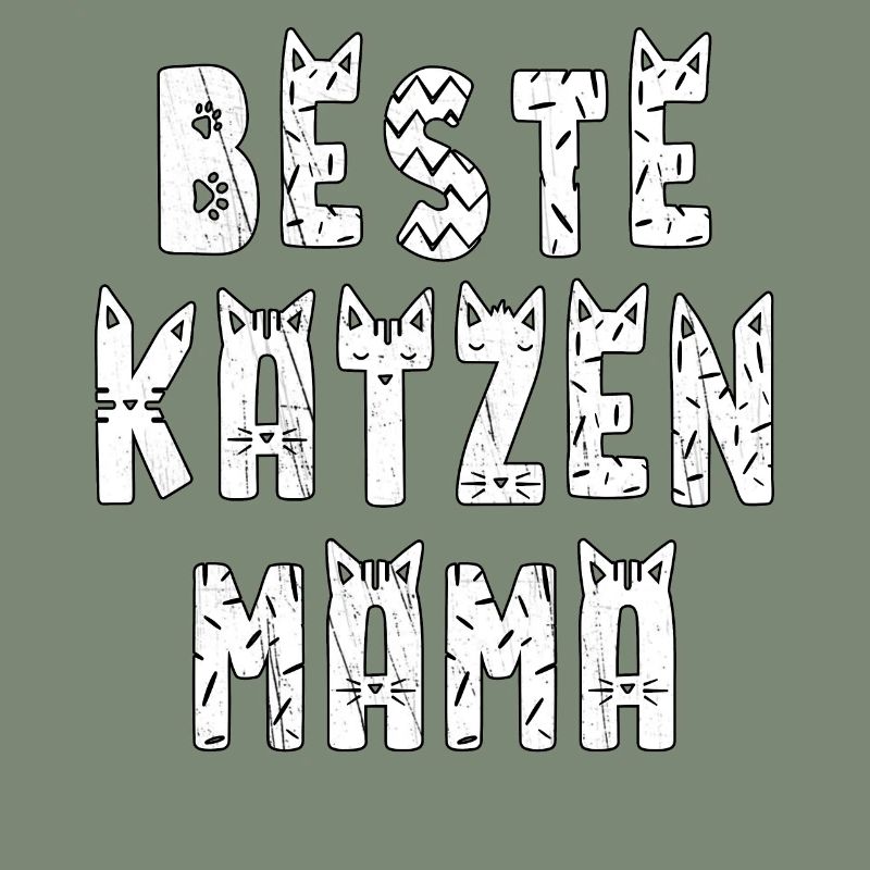 Beste Katzen Mama. Muttertag Geburtstag Katzen