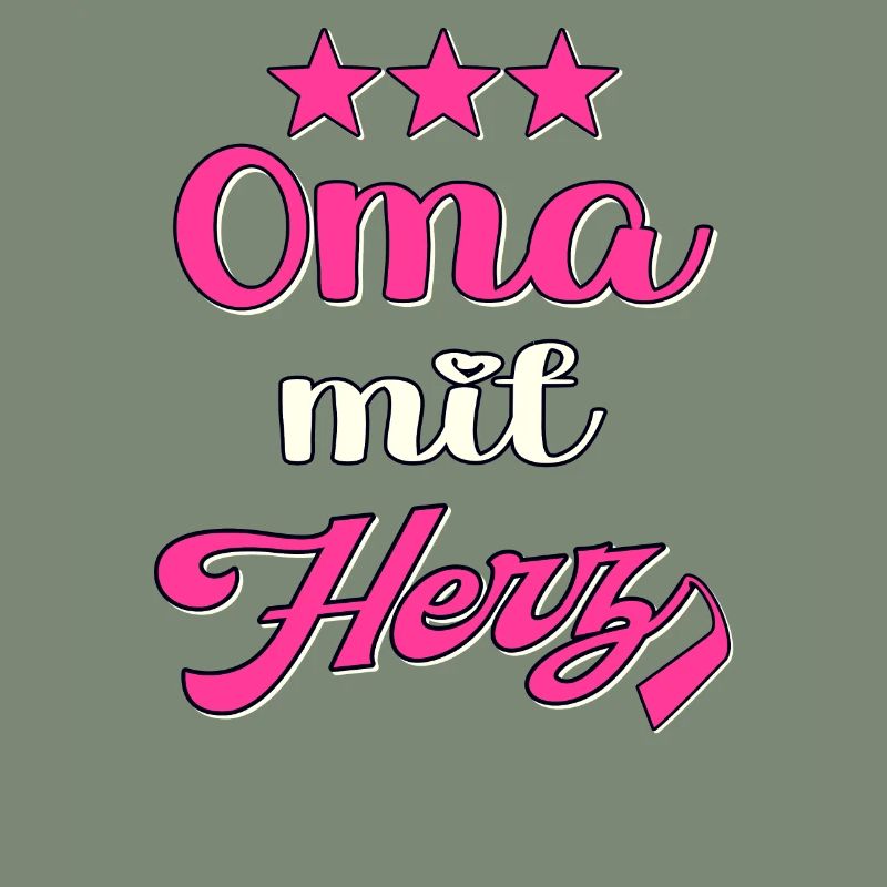 Oma mit Herz Großmutter