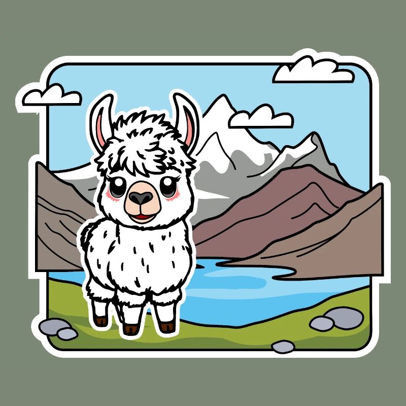So ein niedliches Alpaka! Oder ist es ein Lama?
