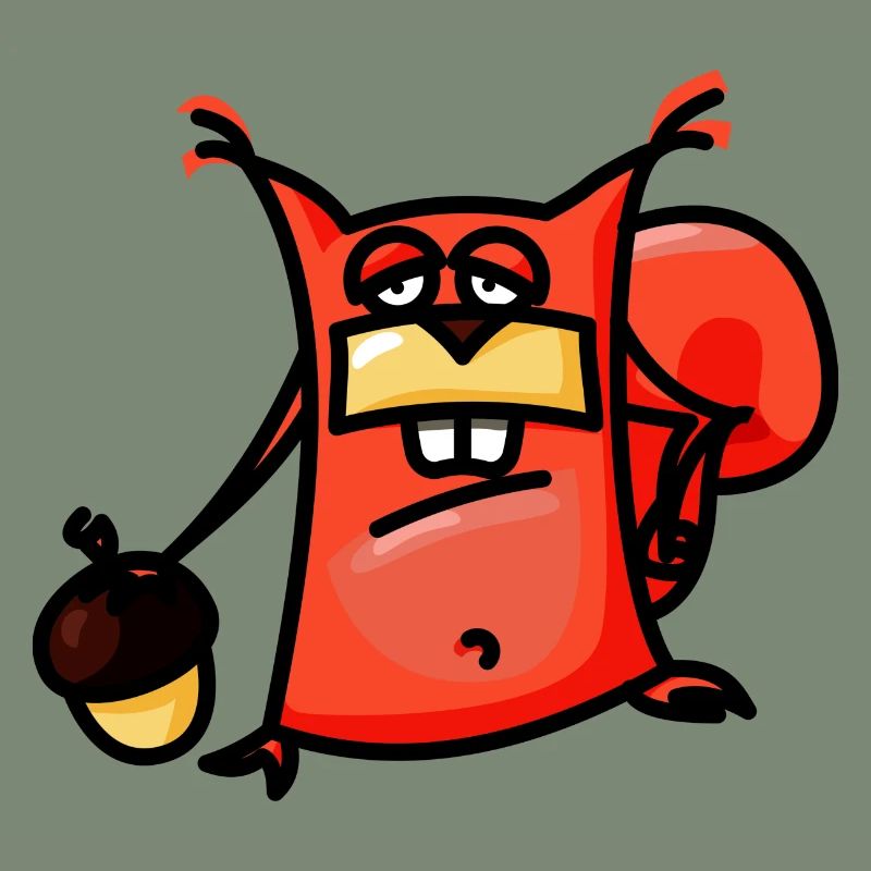 crazy Comic Eichhörnchen