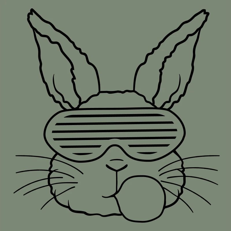 Hase Kaugummi Blase cool