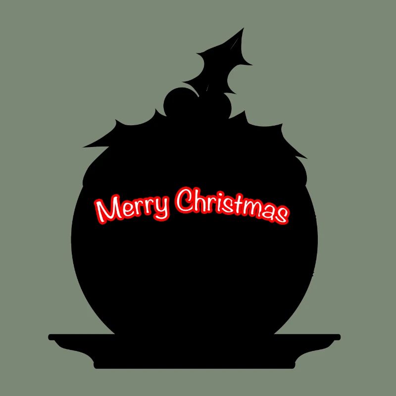 Pudding de Noël SIlhouette