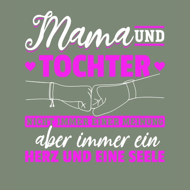 tolles Muttertag Spruch - ein Herz und eine Seele.