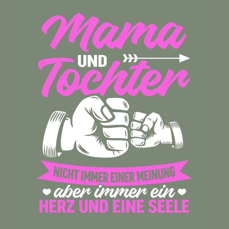 tolles Muttertag Spruch - ein Herz und eine Seele.