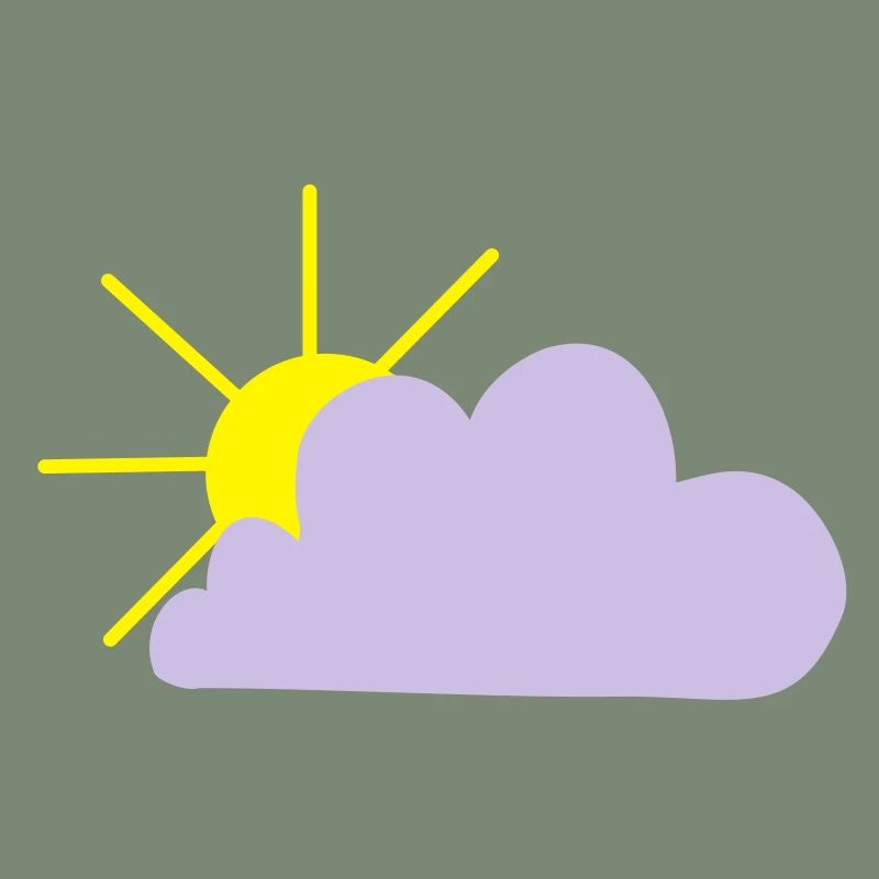 Sun peeks out from behind the cloud