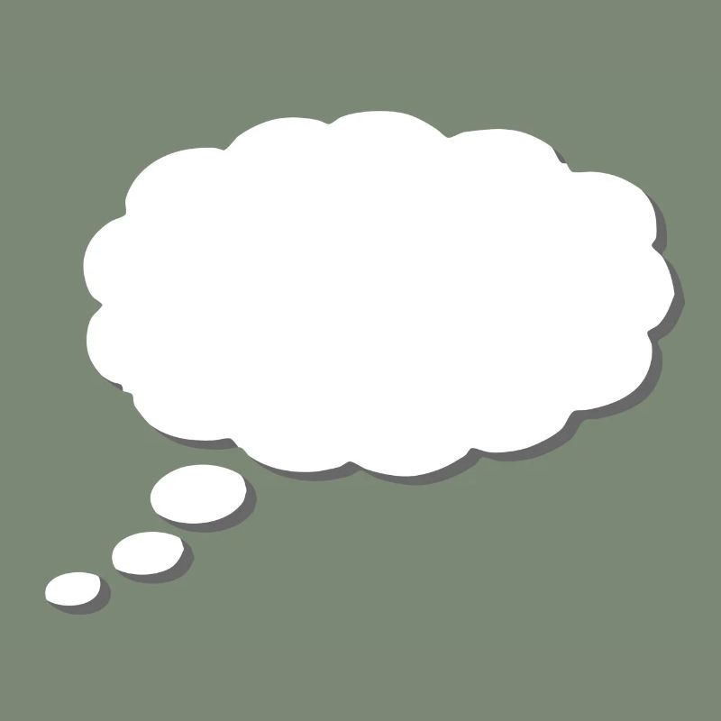Thought Cloud, Thinkbubble. To personalize