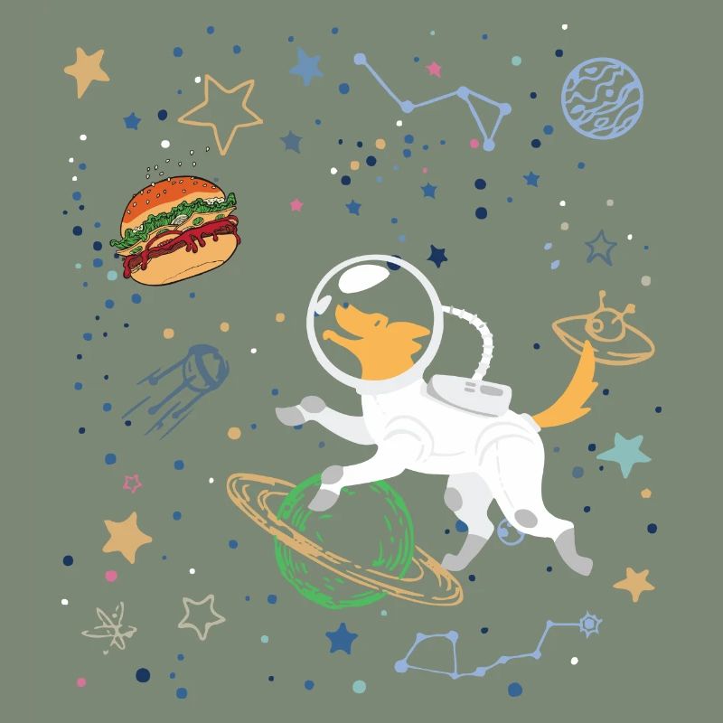 Explorateur de l’espace avec l’astronaute Fox