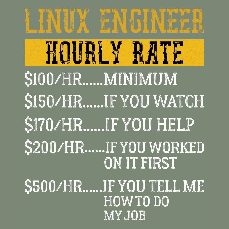 Linux Engineer Hourly Rate Mechanic Labor rate