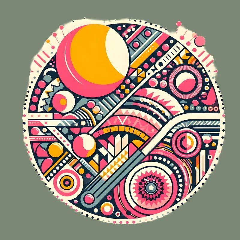 Neon Geometry — Orbit Bloom
