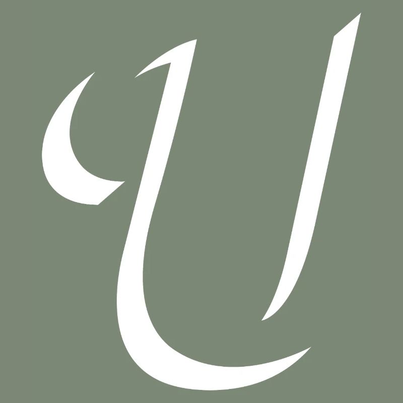 Elegant Letter U pattern with dynamic shape