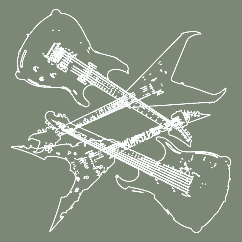Conception de composition de guitares électriques