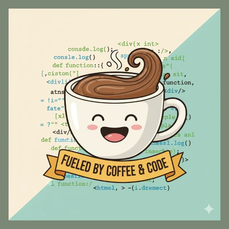 Tasse à café Happy et code