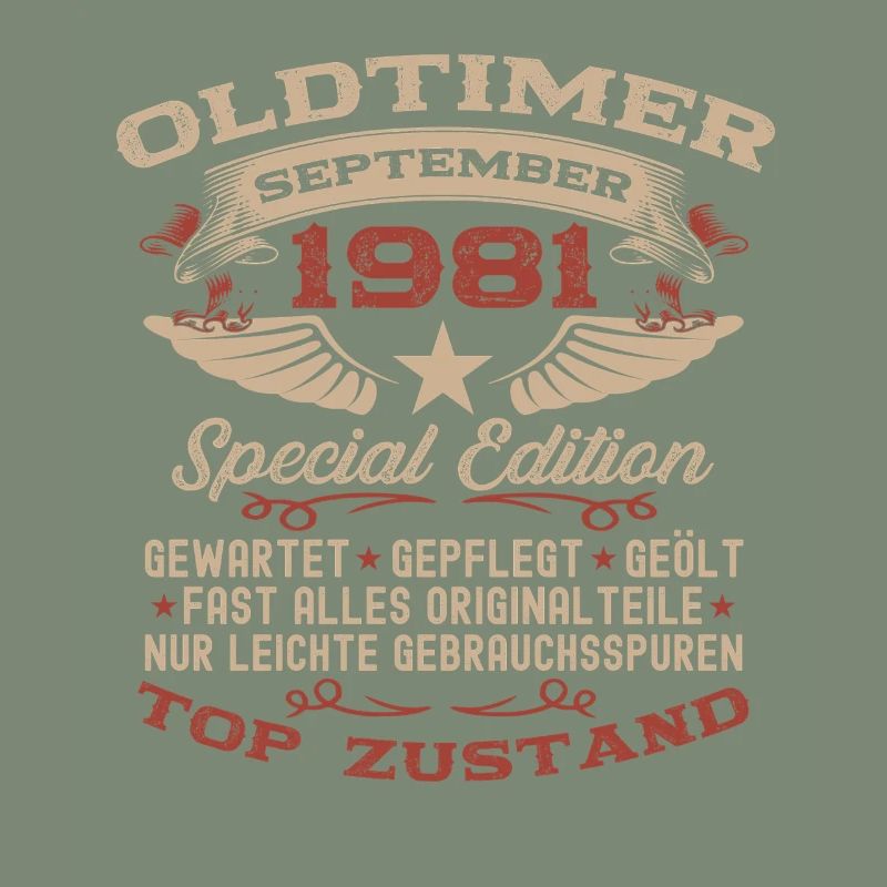 44. Geburtstag Geschenk Oldtimer September 1981