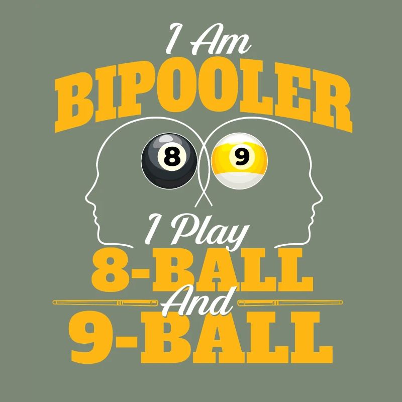 Je suis Bipooler Jeu de queue de billard 8-Ball 9-Ball