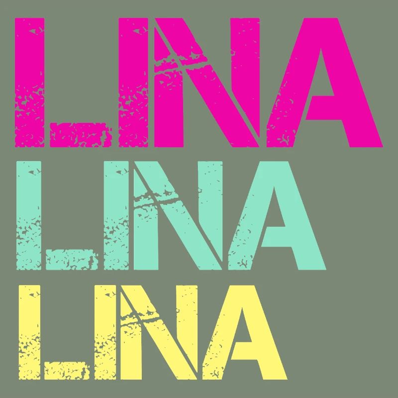 Triptyque néon LINA