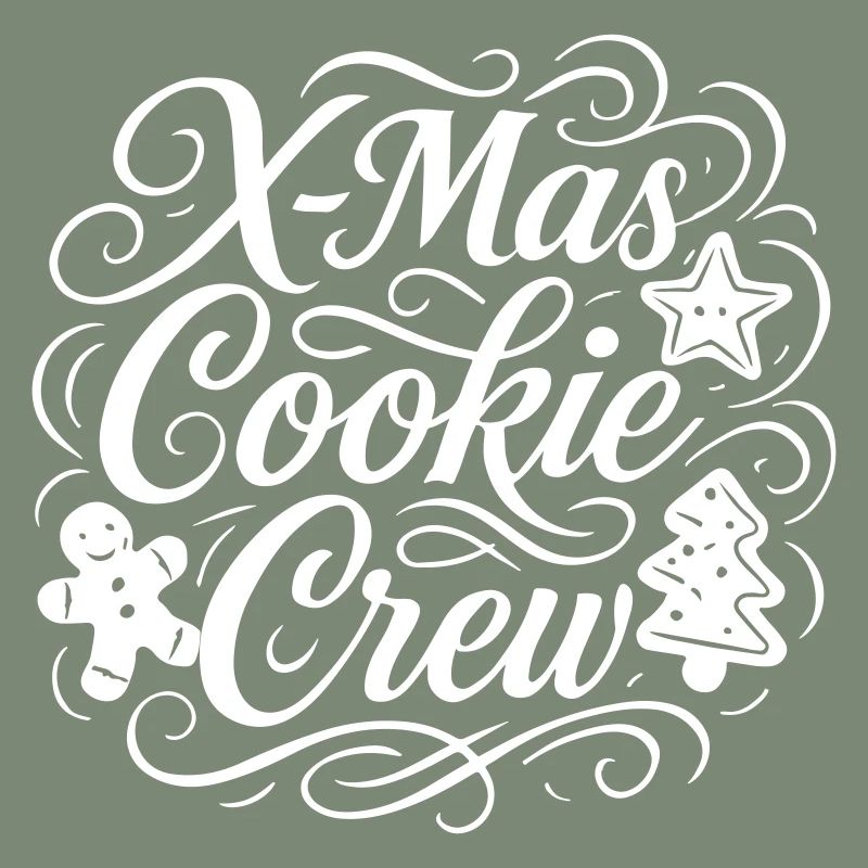 Équipe de Noël de cuisson des biscuits