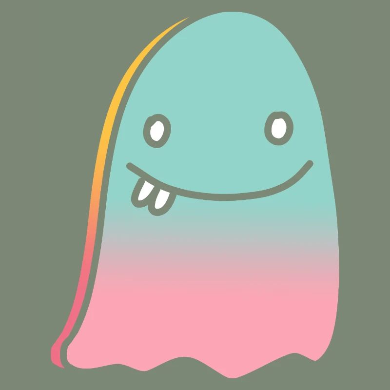 Ghost doodle gradient