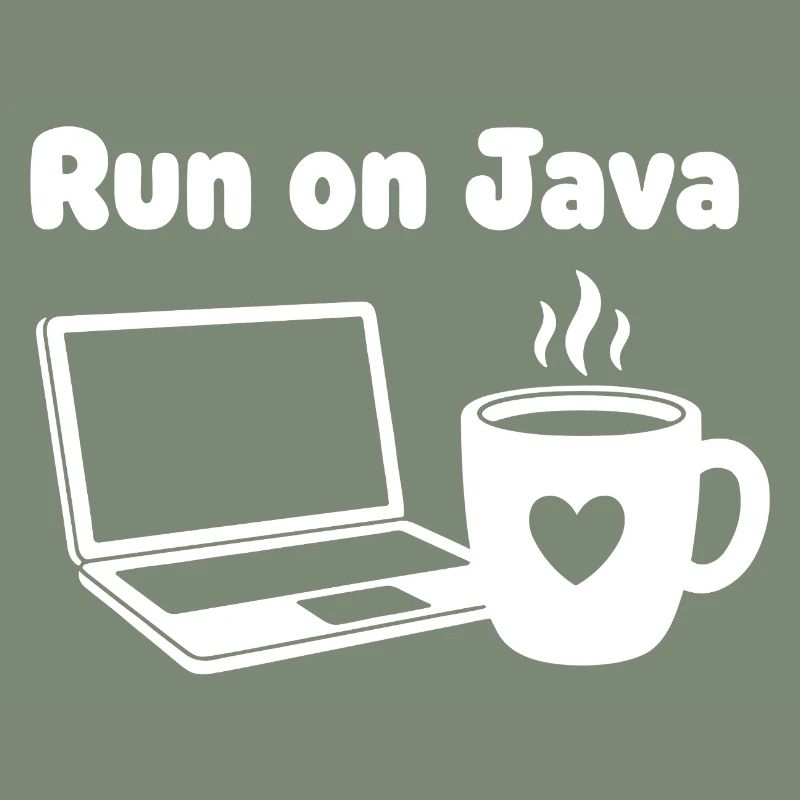 Java Run Cafe Laptop Heart