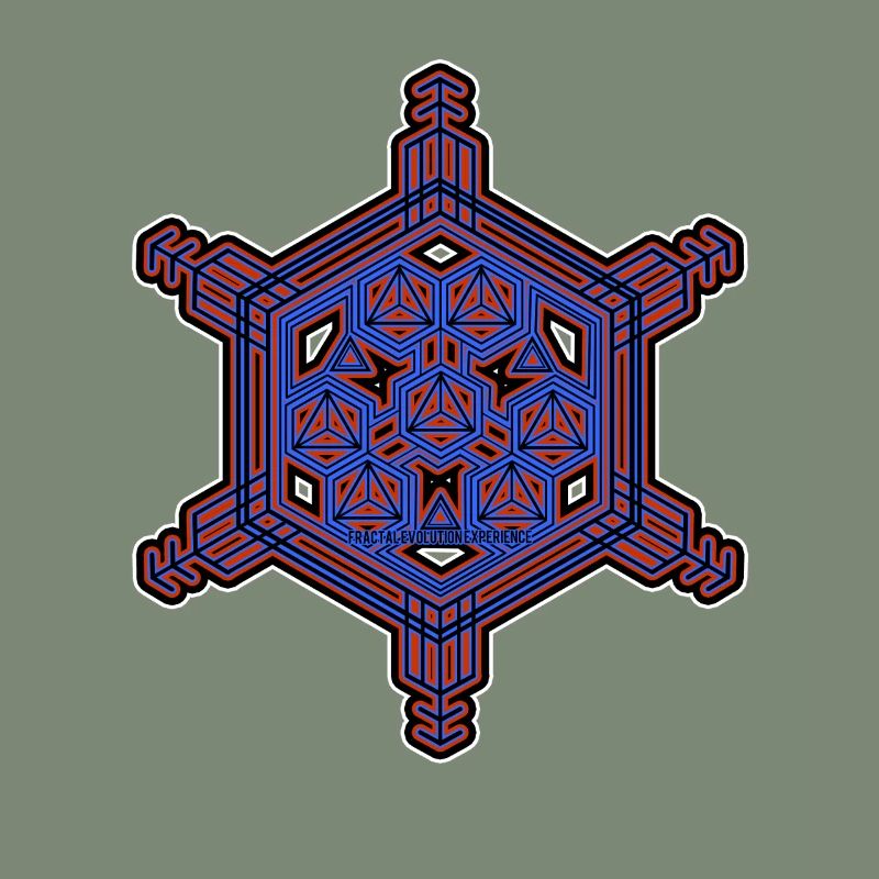 Fraktal Evolution Experience Stern Hexagon Muster