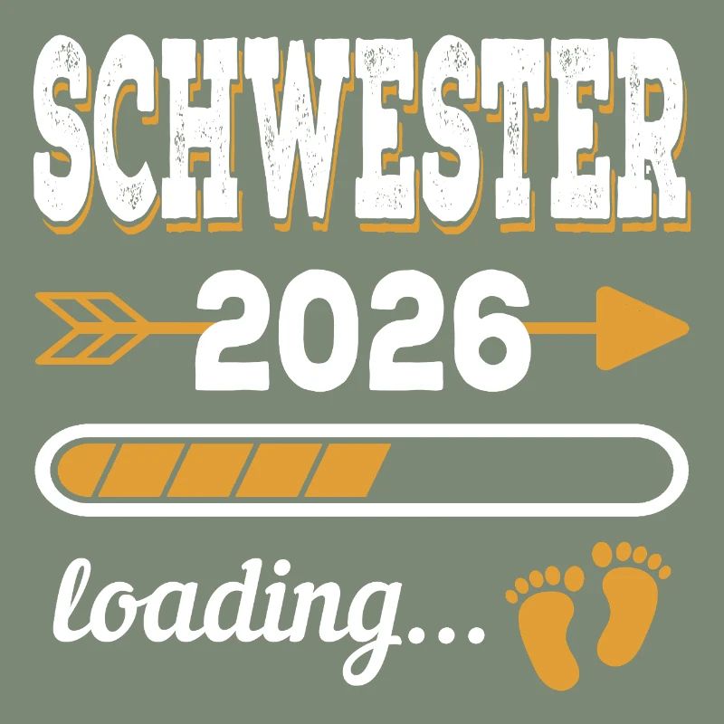 Schwester 2026 Loading große Schwester Geschenk