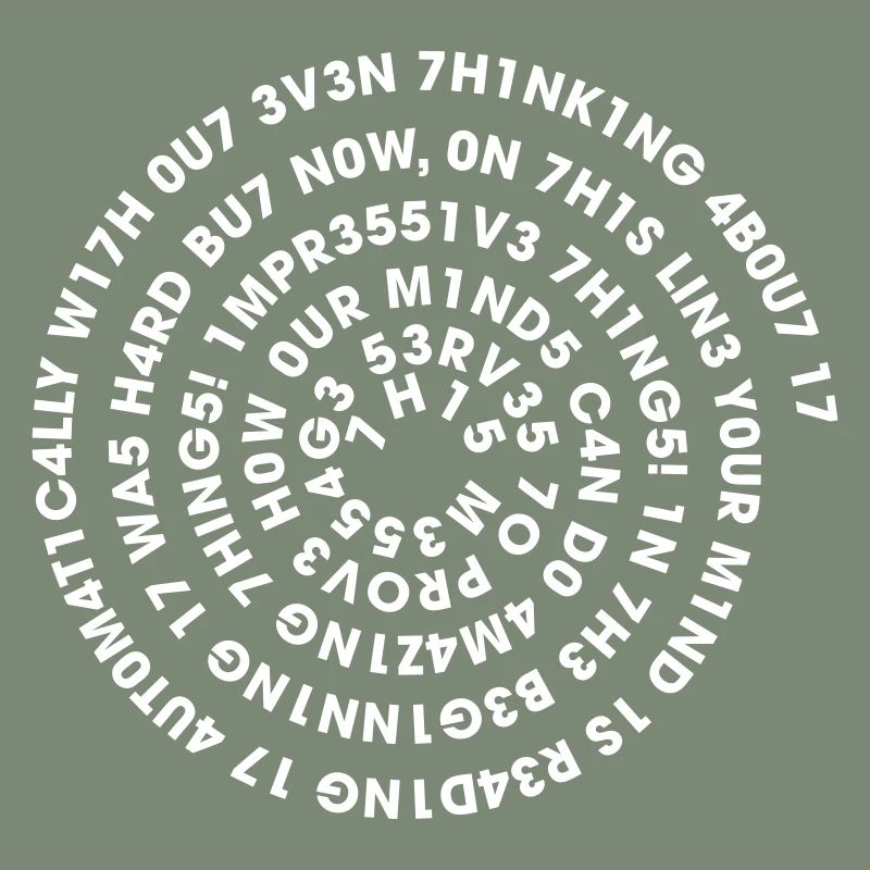 Leetspeak Spirale – Nerd Code 1337 Geek Design