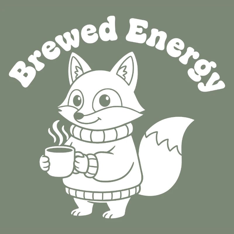 Modèle de pull Coffee Fox