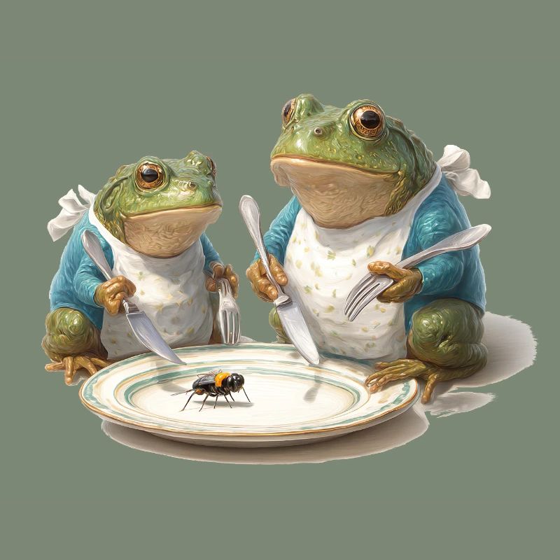 Frog Dinner: Fly on a Plate