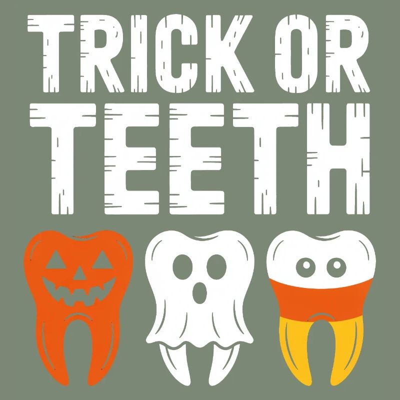 Trick oder Teeth Halloween-T-Shirt