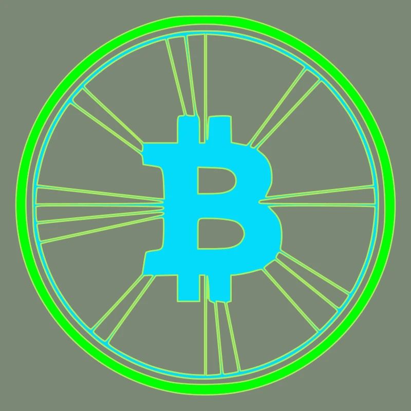 Bitcoin Wireframe Speed Future Vektor