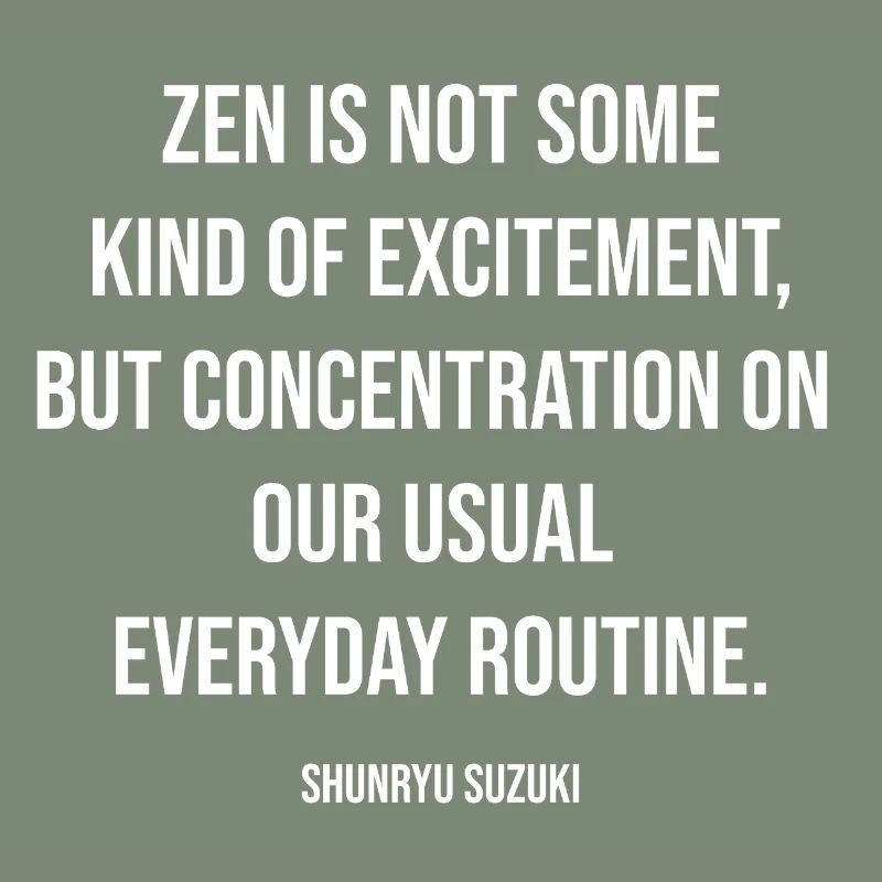 Zen Focus Typography: Everyday Routine