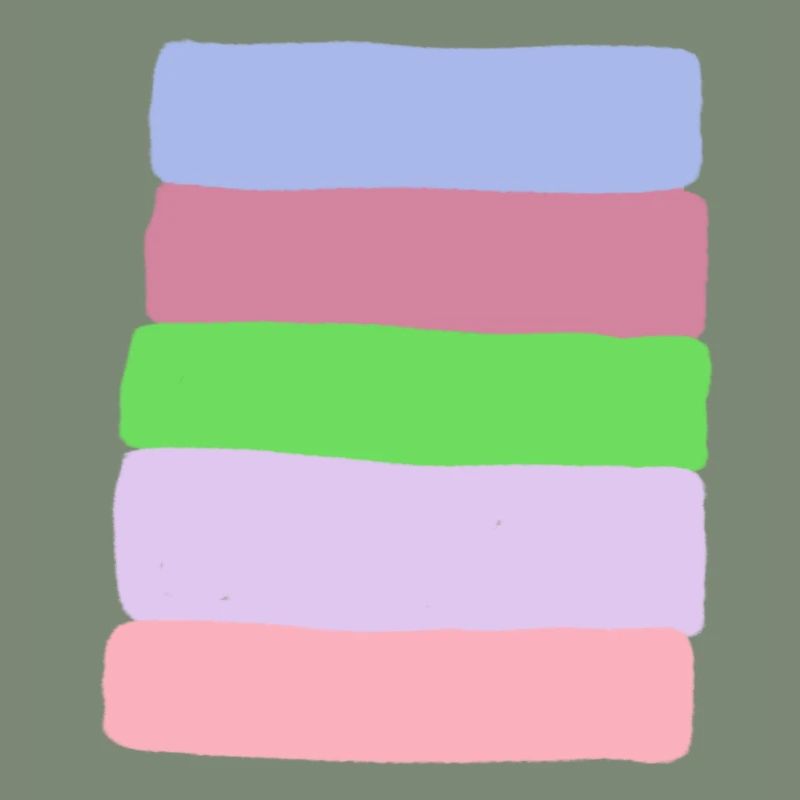 Pastellstreifen-Stack