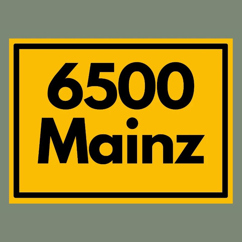 ANCIEN CODE POSTAL RETRO 6500 MAINZ MEEENZ