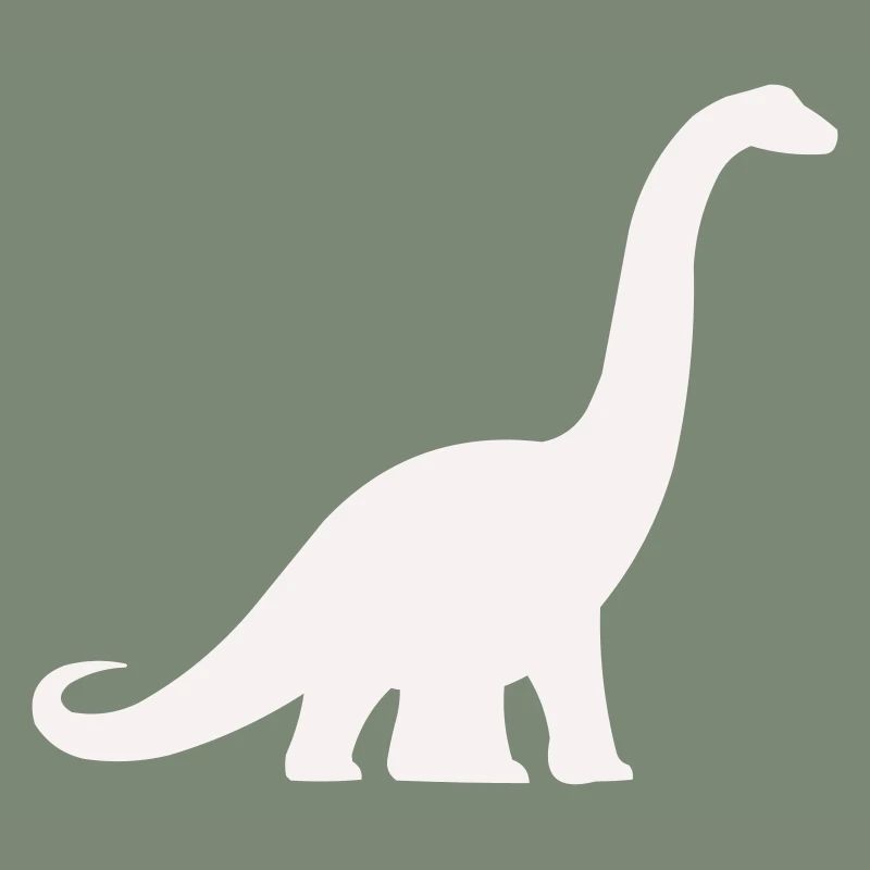 Silhouette de dinosaure à long cou