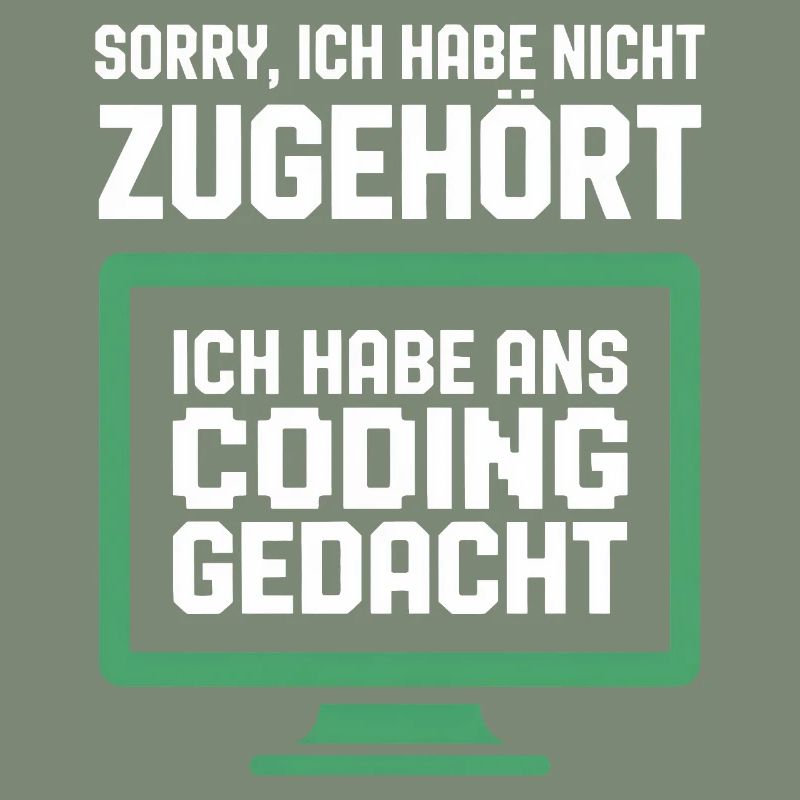 Coding Gedanke am Bildschirm
