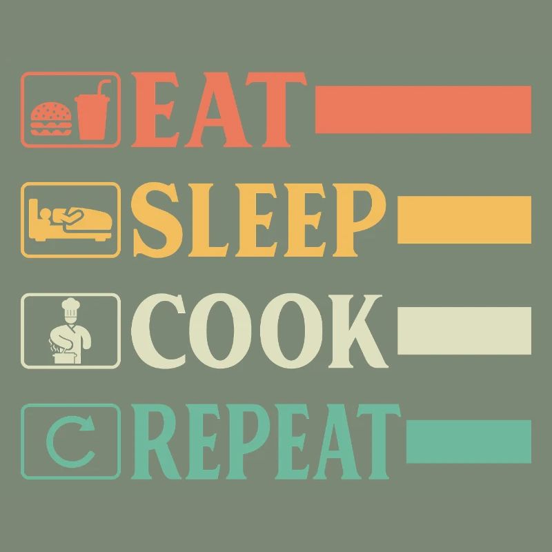 Chef Chef Drôle Chef Boulanger Chef Chef Manger Sommeil Chef Représentant