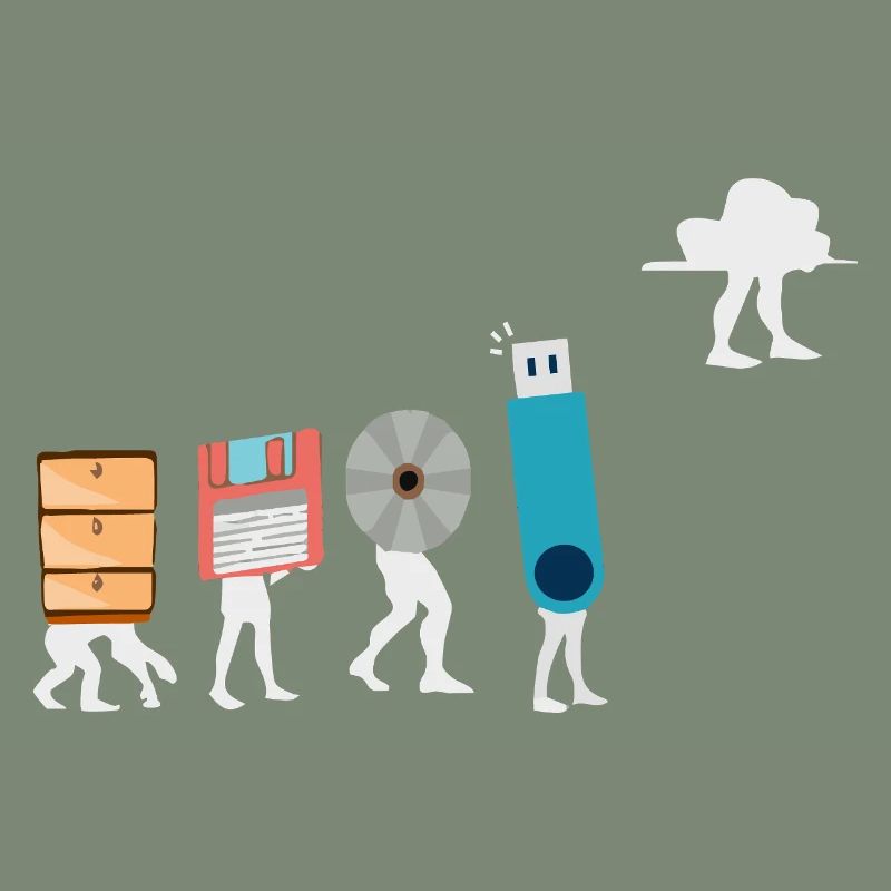 Cloud-Computing-Lustige Programmierer-Daten-KI-Software