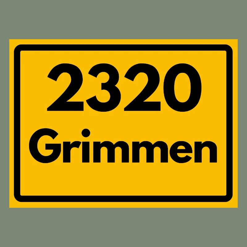 ANCIEN CODE POSTAL RÉTRO 2320 GRIMMEN HEIMAT