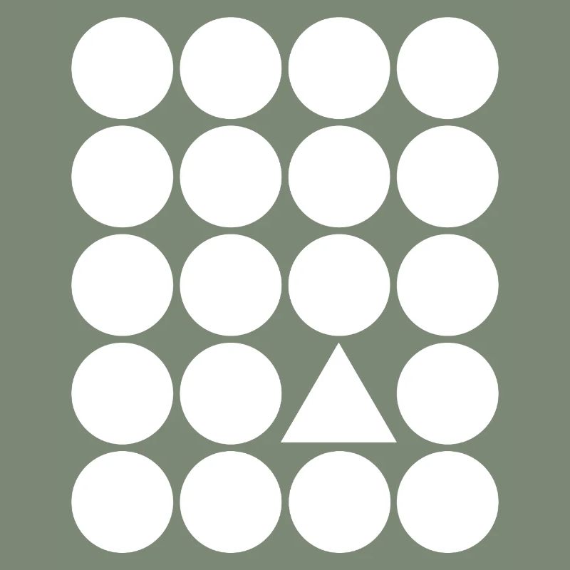Geometric Grid Triangle Accent
