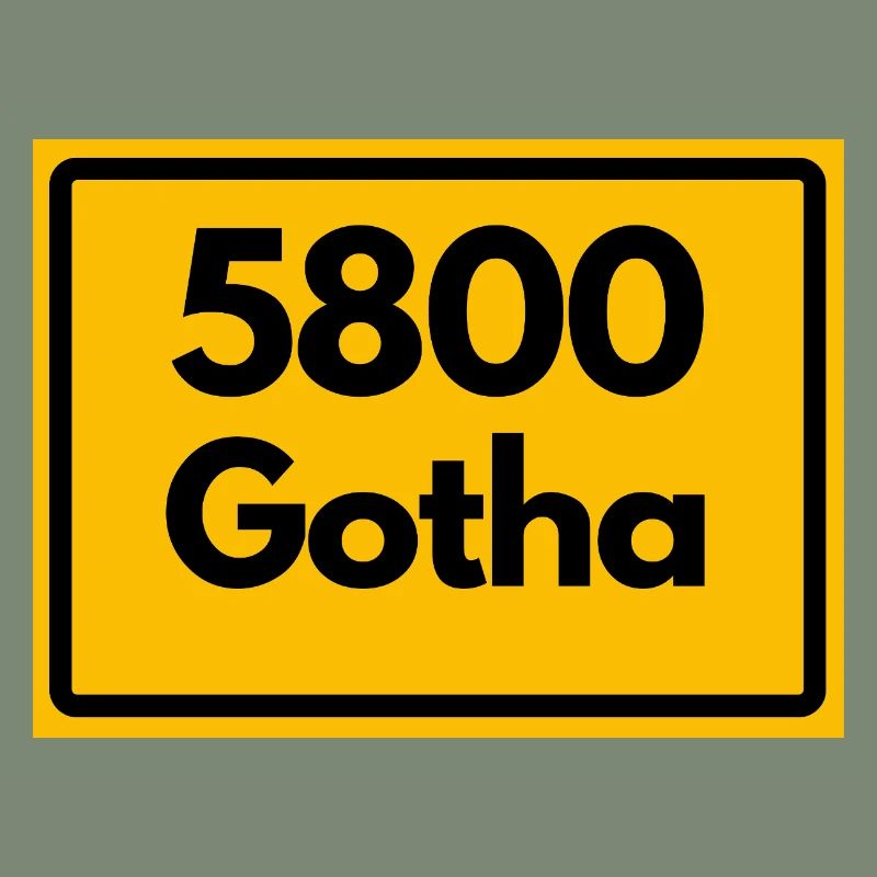 ANCIEN CODE POSTAL 5800 GOTHA HEIMATSTOLZ ORIGINAL