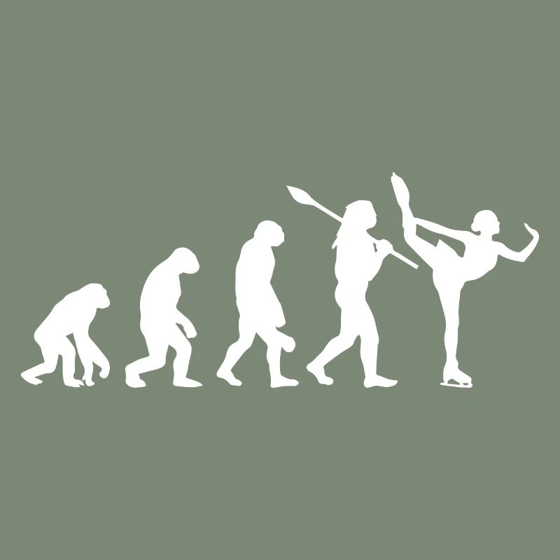 Entwicklung des Mannes, Eiskunstlauf-Mädchen, Eislauf-Mädchen