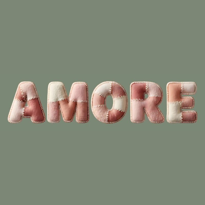 Amore Plüschstich Patchwork Geschenk