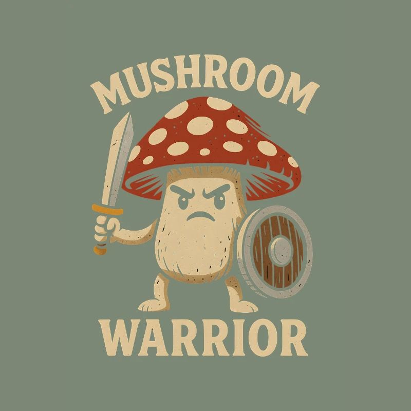 Guerrier champignon avec épée