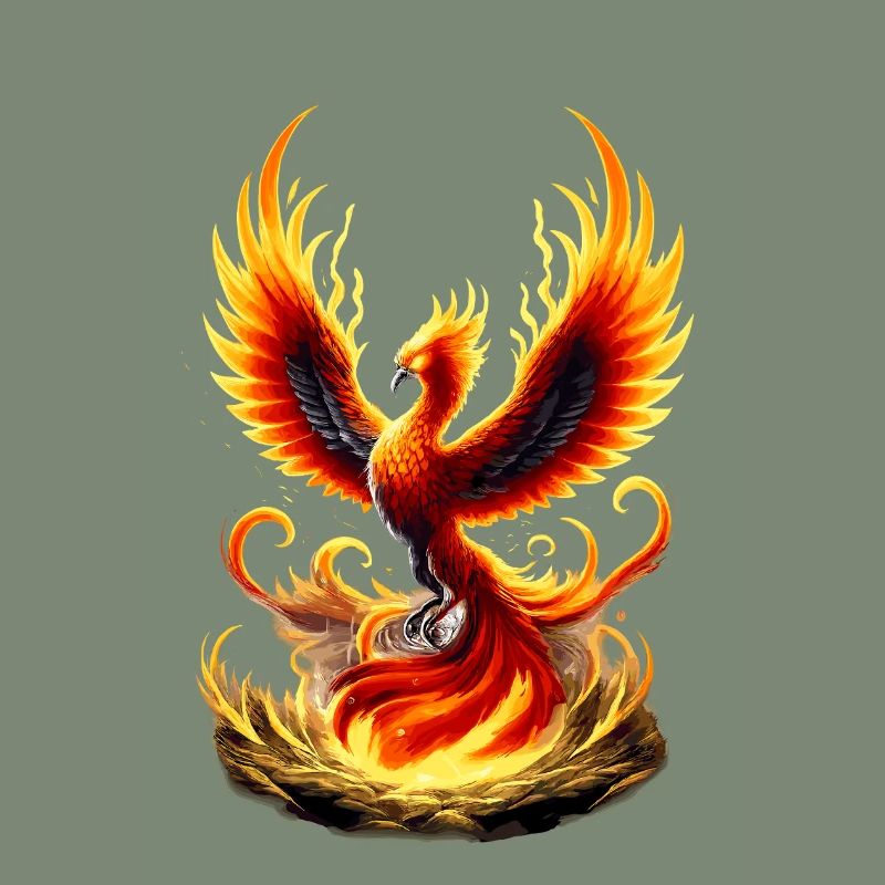 Fire Phoenix Flame Vortex