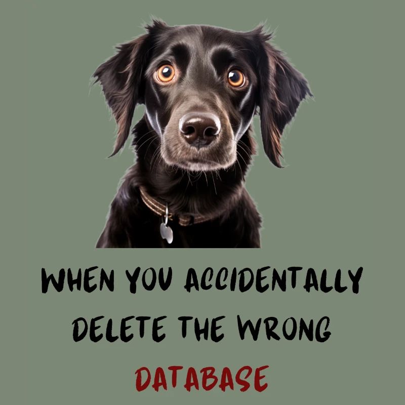 When you accidentally delete the wrong database