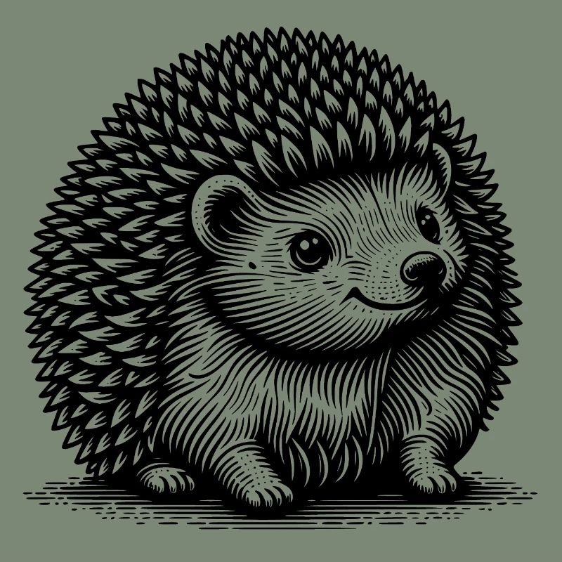 Petit hérisson mignon
