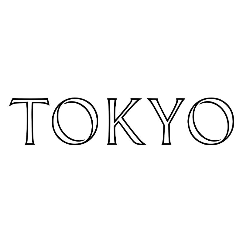 Lettrage de Tokyo