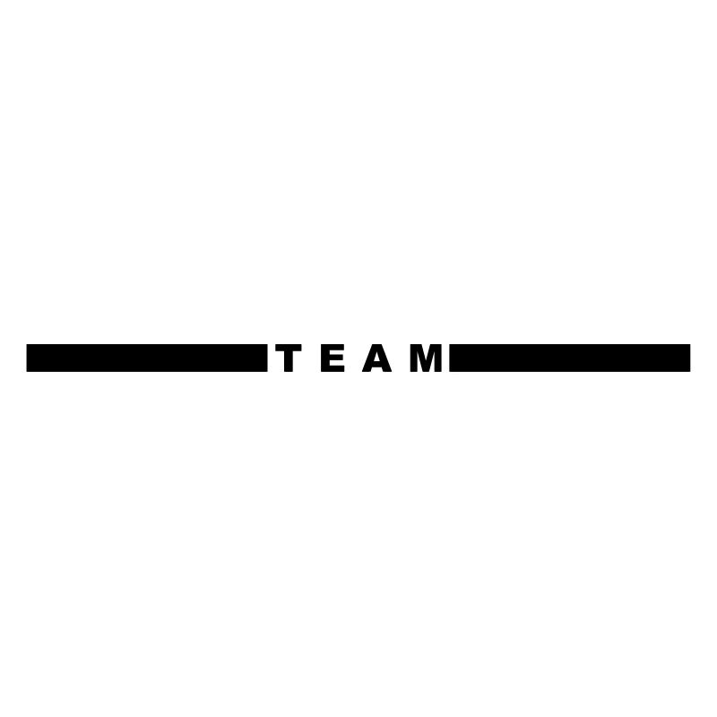 Team mit Balken mittig